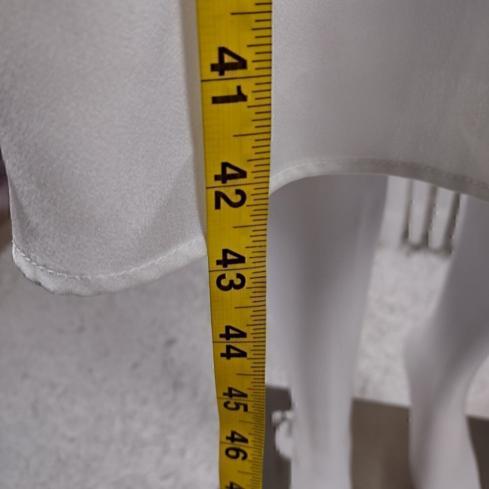 Mary Crafts Women's White A-Line Side Zip Elegant Dress Size 8 (NWT) - Picture 7 of 15